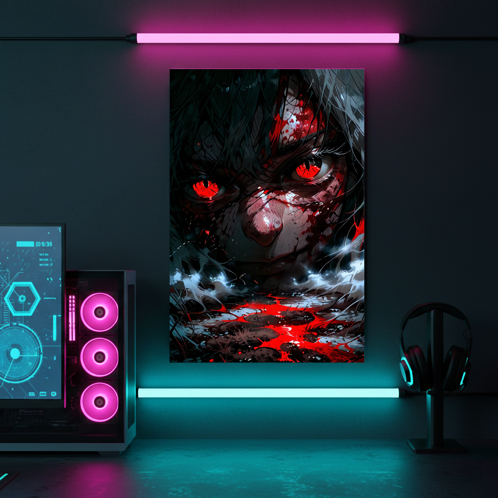 Crimson Bloodlust – Anime Horror Metal Art