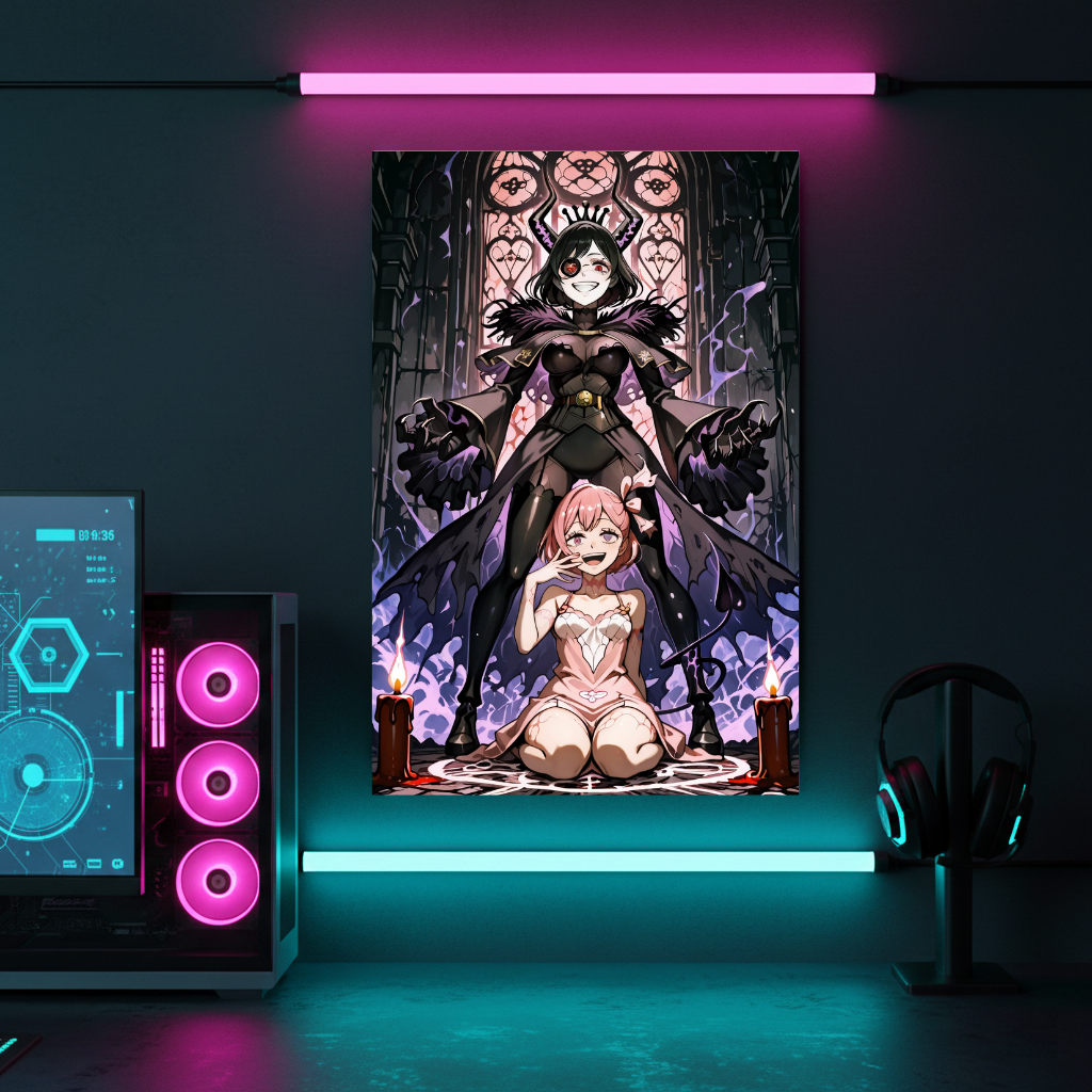 Black Clover Megicula Devil Queen Metal Poster – Dark Curse Art