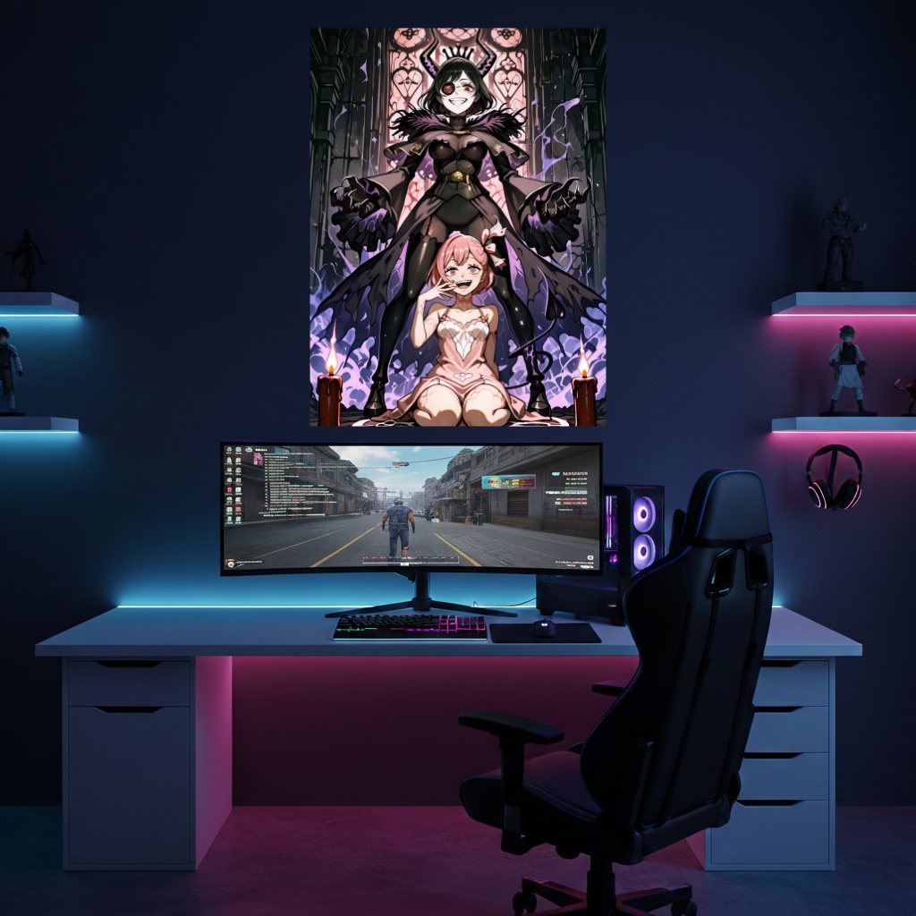 Black Clover Megicula Devil Queen Metal Poster – Dark Curse Art