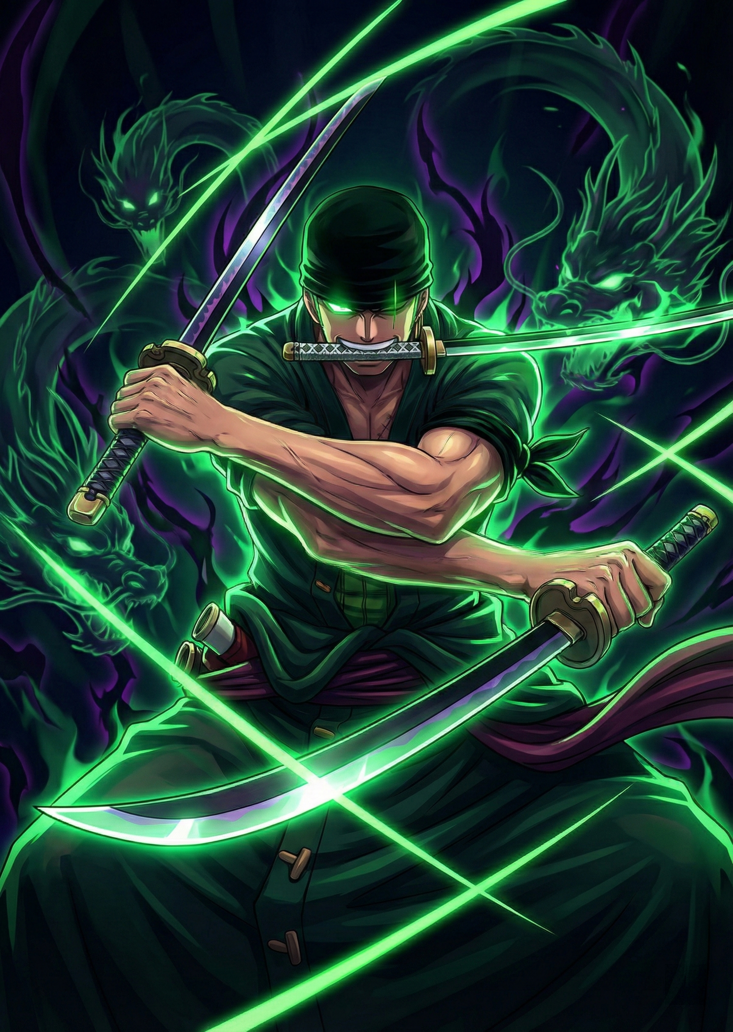 Roronoa Zoro – Anime Metal Poster &amp; One Piece Swordsman Metal Display
