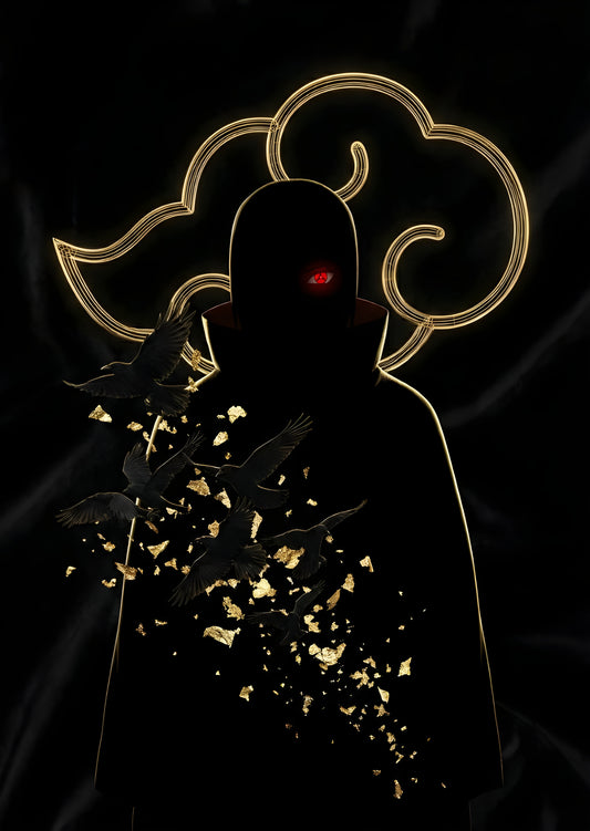 Itachi Uchiha – Naruto Metallposter & Akatsuki Wandkunst (Aluminiumdruck)