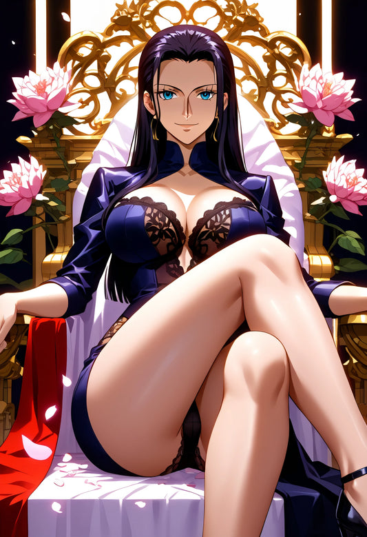Nico Robin – One Piece Metallposter & Ästhetische Anime Wandkunst